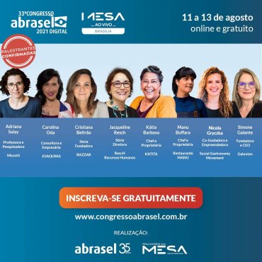 33º Congresso Abrasel reúne super time de palestrantes: saiba quem são 33º Congresso Abrasel reúne super time de palestrantes: saiba quem são